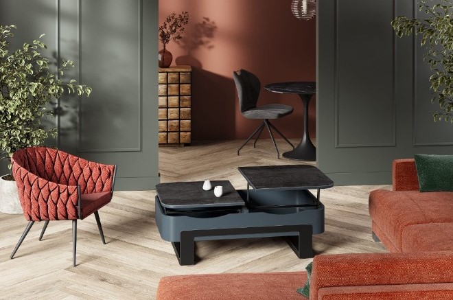 Table basse relevable dinette