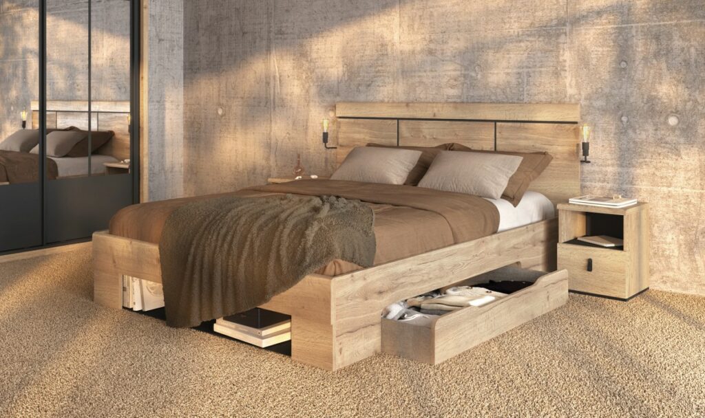 OPERA - Lit avec tiroirs