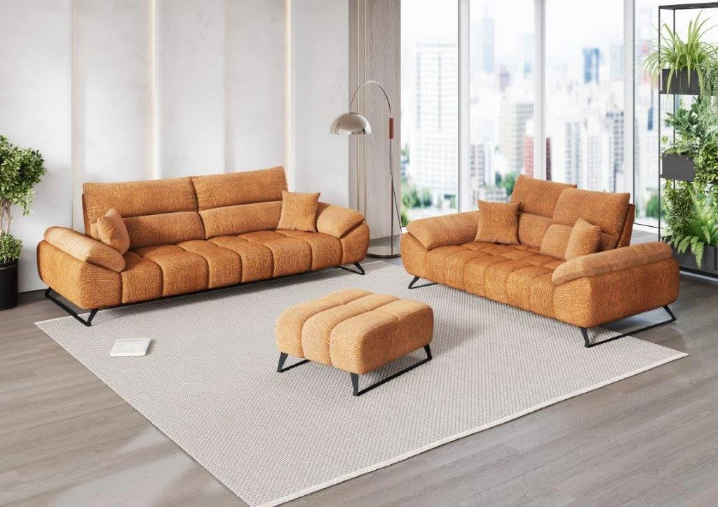 BIJOU - Canapé composable avec dossiers reculants