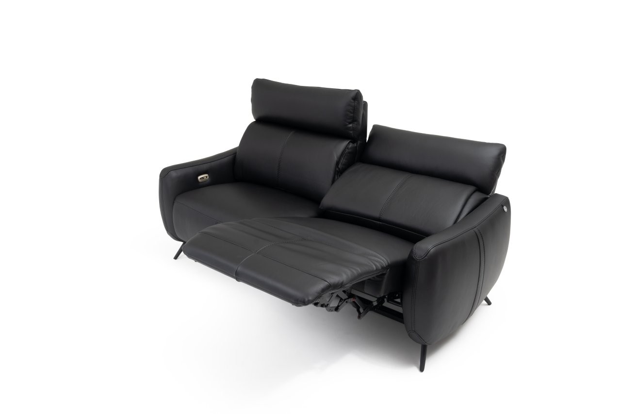 Canapé MARE Confortluxe en cuir noir